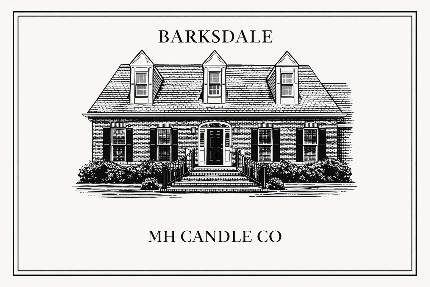 House Illustration Label
