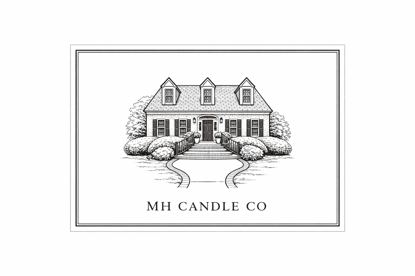 House Illustration Label